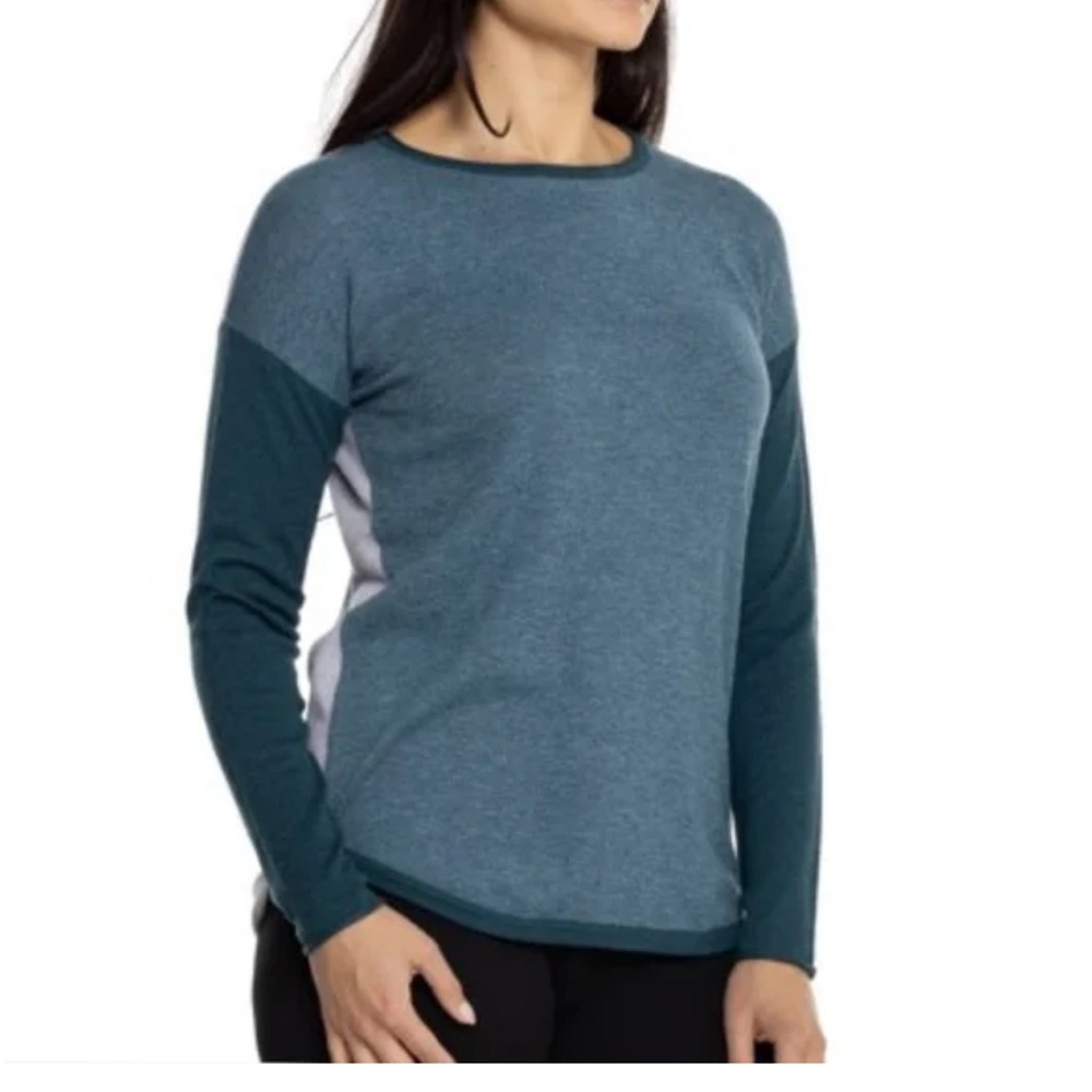 Smartwool Shadow Pine Merino Wool Sweater Blue Wo… - image 1